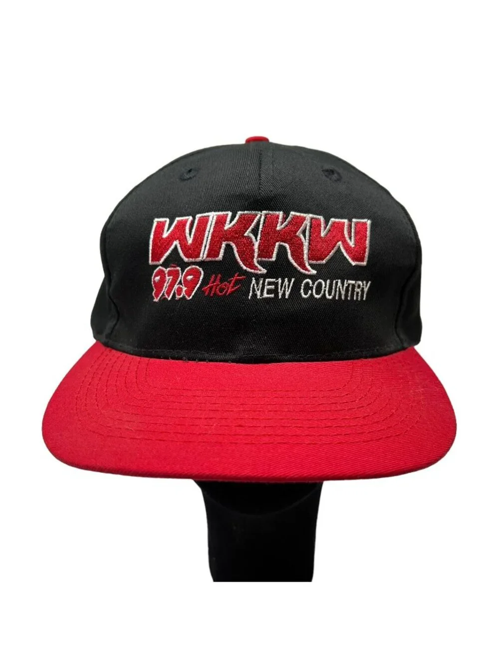 WKKW 97.9 Hot Country Music Radio Station Morgantown WV Vintage Snapback Hat Cap